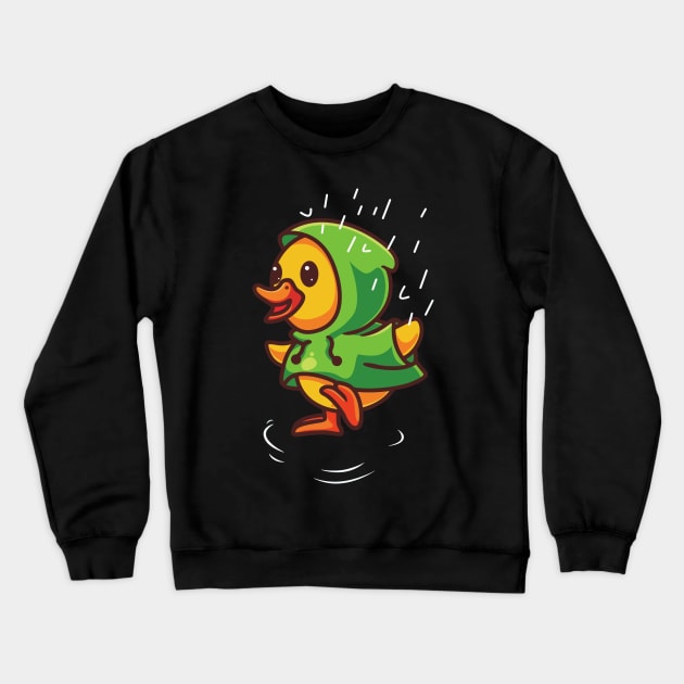 Ducks Doing Cute Things Crewneck Sweatshirt by Aratack Kinder